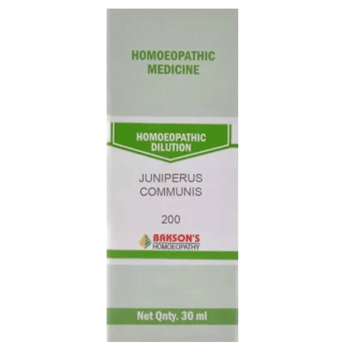 Bakson's Homeopathy Juniperus Communis Dilution 200 - Classic Derma