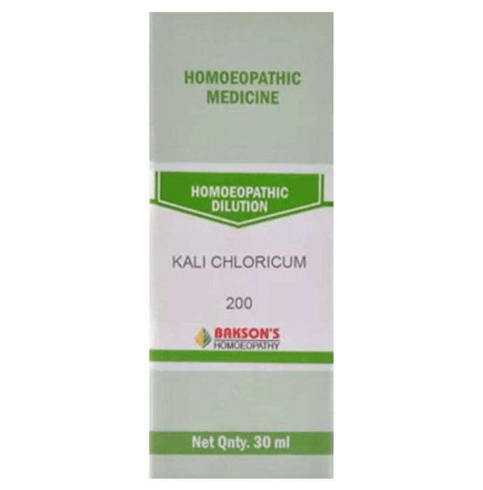 Bakson's Homeopathy Kali Chloricum Dilution 200 - Classic Derma