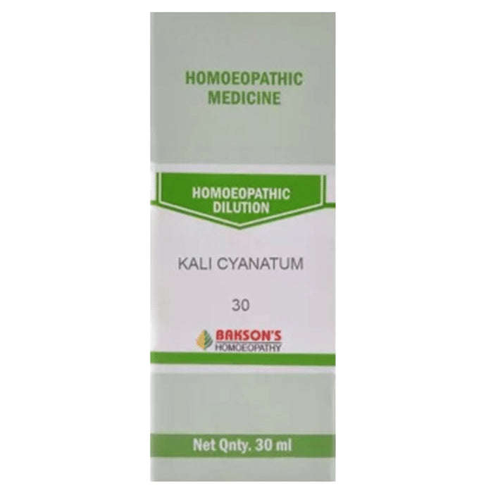 Bakson's Homeopathy Kali Cyanatum Dilution 30 - Classic Derma