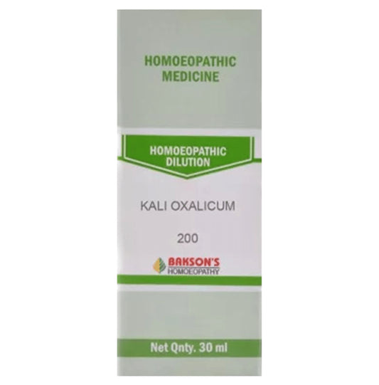 Bakson's Homeopathy Kali Oxalicum Dilution 200 - Classic Derma