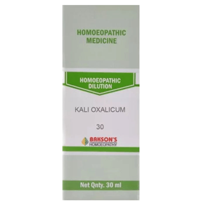 Bakson's Homeopathy Kali Oxalicum Dilution 30 - Classic Derma
