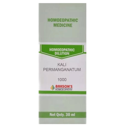 Bakson's Homeopathy Kali Permanganatum Dilution 1000 CH - Classic Derma