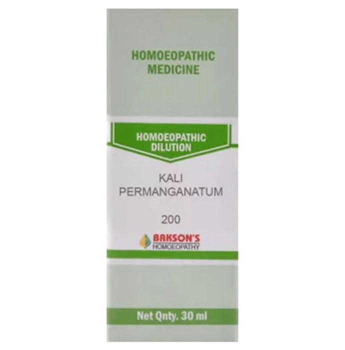 Bakson's Homeopathy Kali Permanganatum Dilution 200 - Classic Derma
