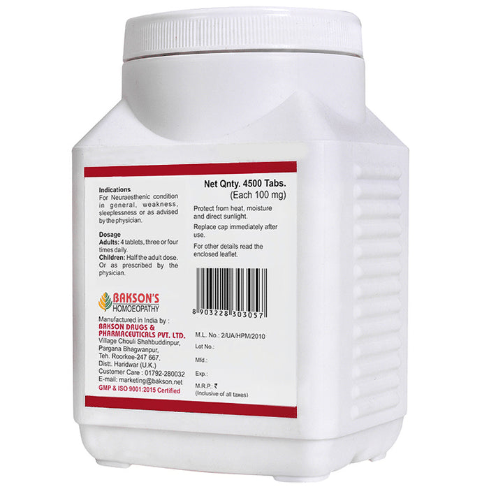 Bakson's Homeopathy Kali Phosphoricum Biochemic Tablet 30X