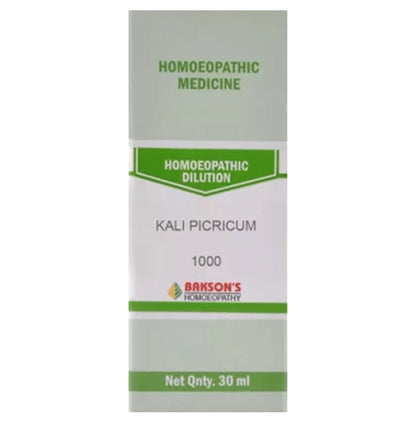 Bakson's Homeopathy Kali Picricum Dilution 1000 CH - Classic Derma