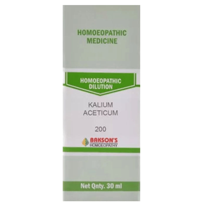 Bakson's Homeopathy Kalium Aceticum Dilution 200 - Classic Derma