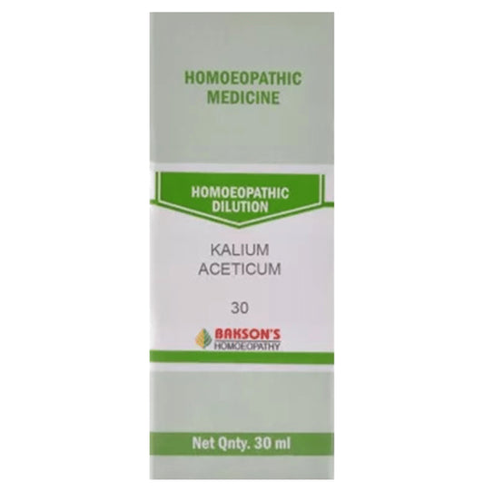 Bakson's Homeopathy Kalium Aceticum Dilution 30 - Classic Derma