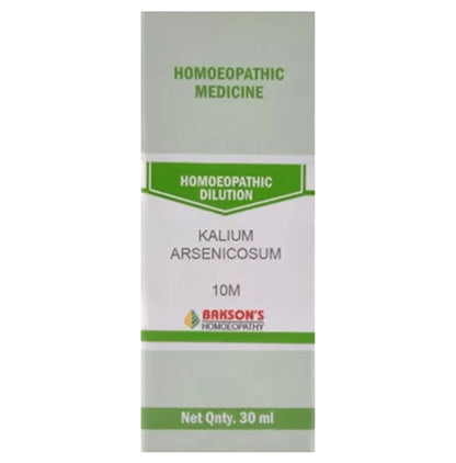 Bakson's Homeopathy Kalium Arsenicosum Dilution 10M - Classic Derma