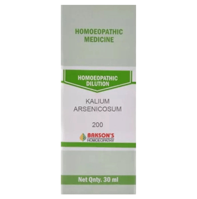 Bakson's Homeopathy Kalium Arsenicosum Dilution 200 - Classic Derma