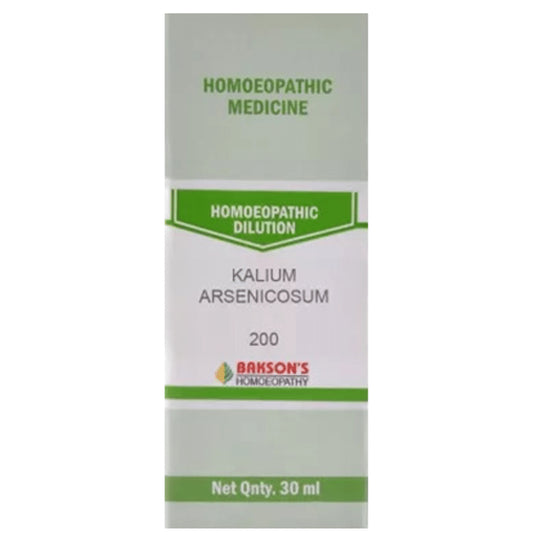 Bakson's Homeopathy Kalium Arsenicosum Dilution 200 - Classic Derma