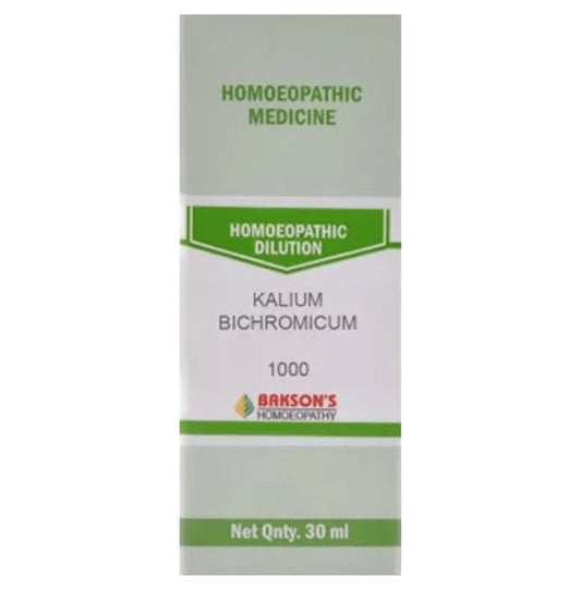 Bakson's Homeopathy Kalium Bichromicum Dilution 1000 CH - Classic Derma