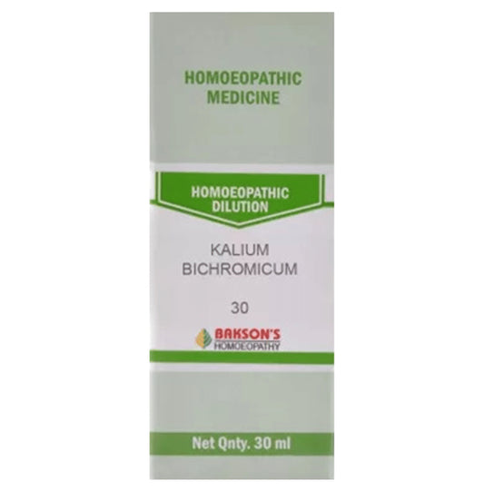 Bakson's Homeopathy Kalium Bichromicum Dilution 30 - Classic Derma