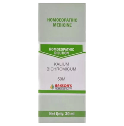 Bakson's Homeopathy Kalium Bichromicum Dilution 50M - Classic Derma