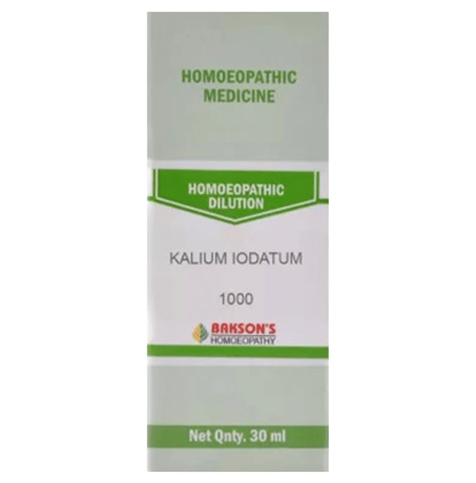 Bakson's Homeopathy Kalium Iodatum Dilution 1000 CH - Classic Derma