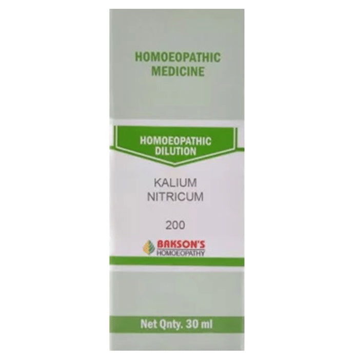 Bakson's Homeopathy Kalium Nitricum Dilution 200 - Classic Derma