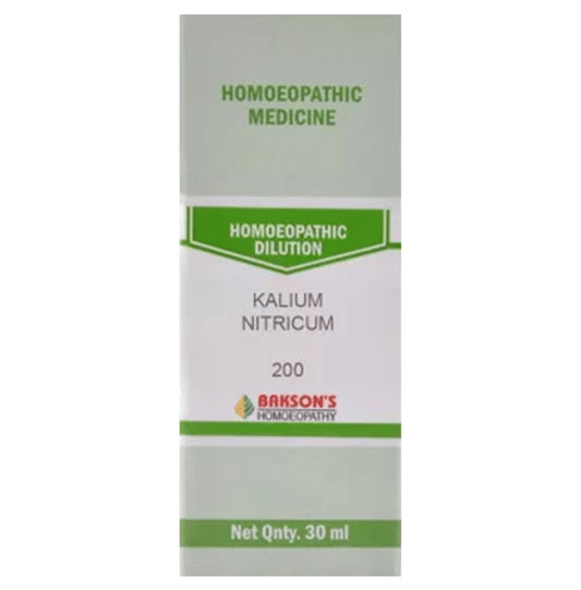 Bakson's Homeopathy Kalium Nitricum Dilution 200 - Classic Derma