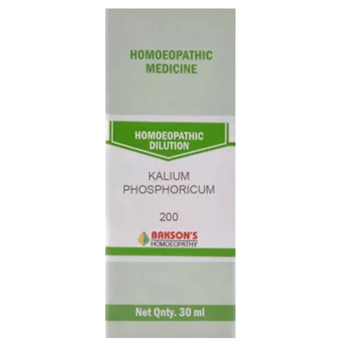 Bakson's Homeopathy Kalium Phosphoricum Dilution 200 - Classic Derma