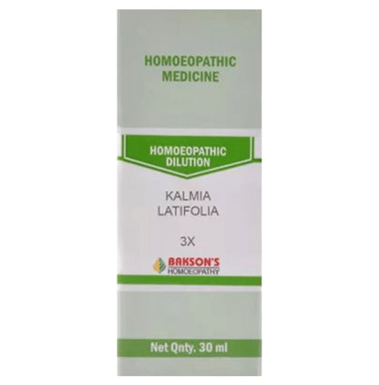 Bakson's Homeopathy Kalmia Latifolia Dilution 3X - Classic Derma