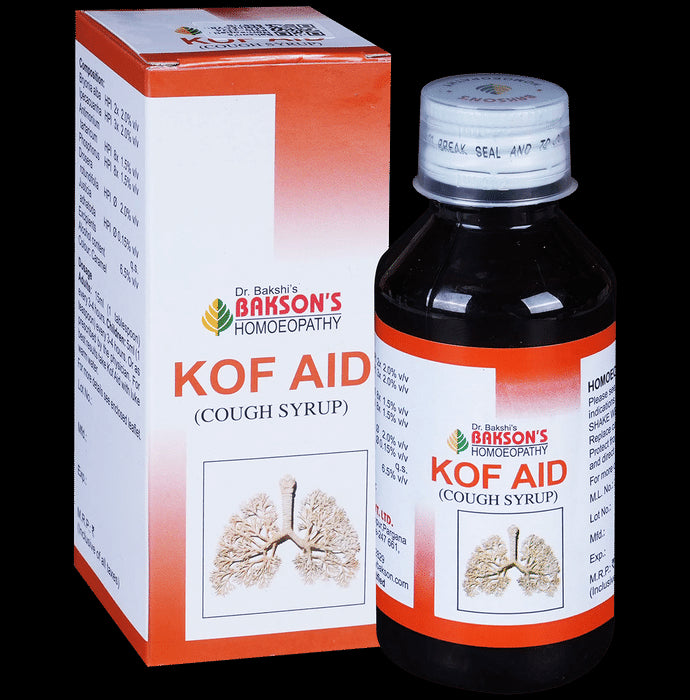 Bakson's Homeopathy Kof Aid Cough Syrup - Classic Derma