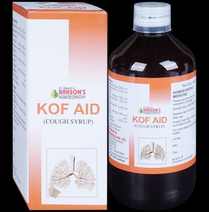 Bakson's Homeopathy Kof Aid Cough Syrup - Classic Derma