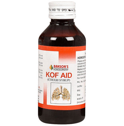 Bakson's Homeopathy Kof Aid Cough Syrup