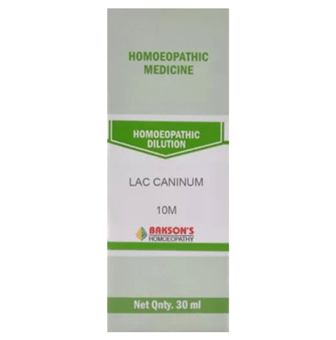 Bakson's Homeopathy Lac Caninum Dilution 10M - Classic Derma