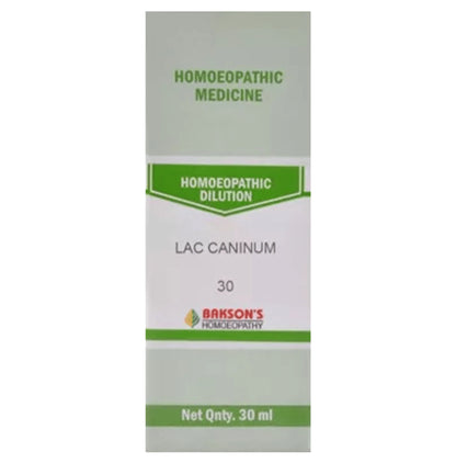 Bakson's Homeopathy Lac Caninum Dilution 30 - Classic Derma