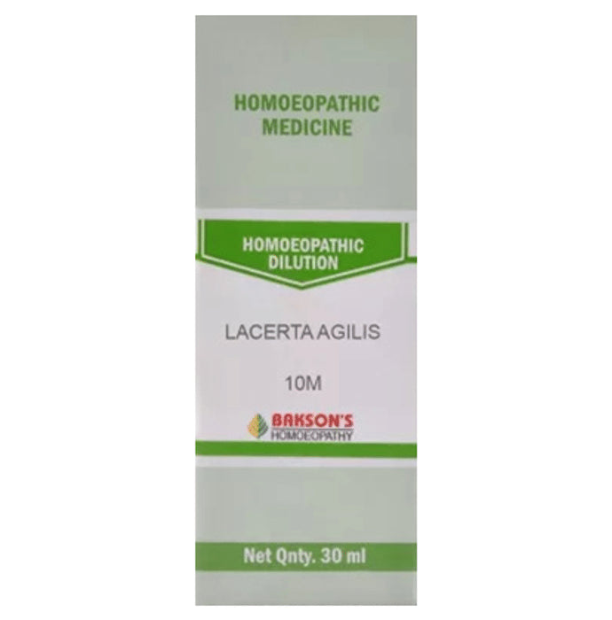 Bakson's Homeopathy Lacerta Agilis Dilution 10M - Classic Derma