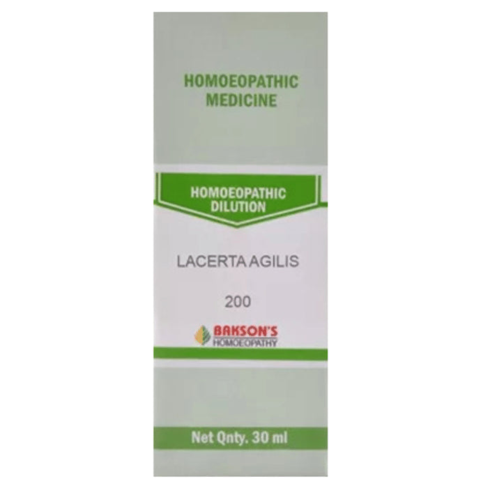 Bakson's Homeopathy Lacerta Agilis Dilution 200 - Classic Derma