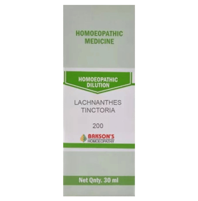 Bakson's Homeopathy Lachnanthes Tinctoria Dilution 200 - Classic Derma