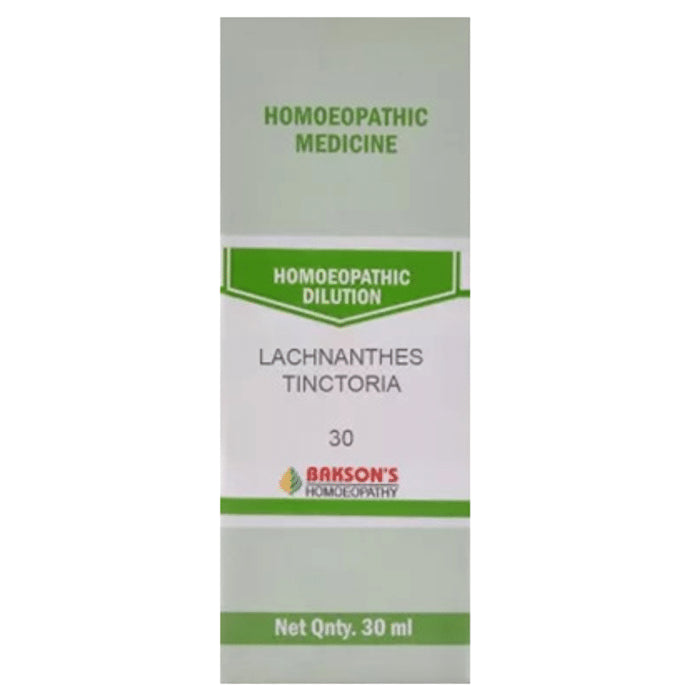 Bakson's Homeopathy Lachnanthes Tinctoria Dilution 30 - Classic Derma