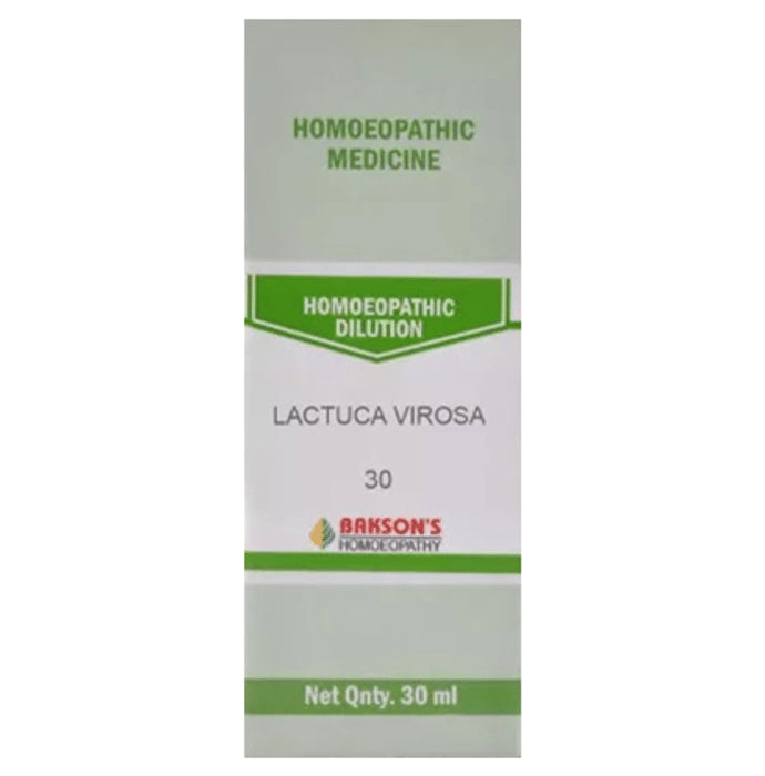 Bakson's Homeopathy Lactuca Virosa Dilution 30 - Classic Derma