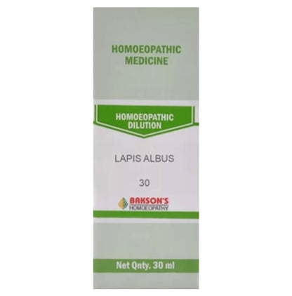 Bakson's Homeopathy Lapis Albus Dilution 30 - Classic Derma