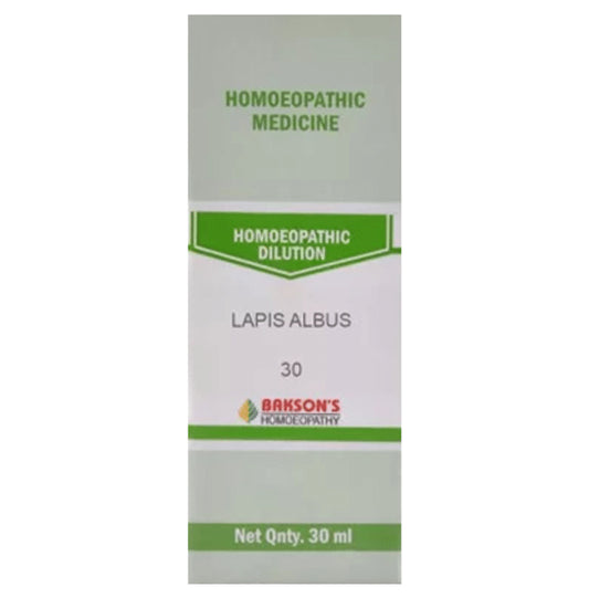 Bakson's Homeopathy Lapis Albus Dilution 30 - Classic Derma