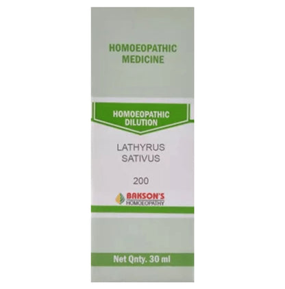 Bakson's Homeopathy Lathyrus Sativus Dilution 200 - Classic Derma