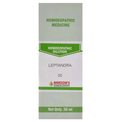 Bakson's Homeopathy Leptandra Dilution 30 - Classic Derma