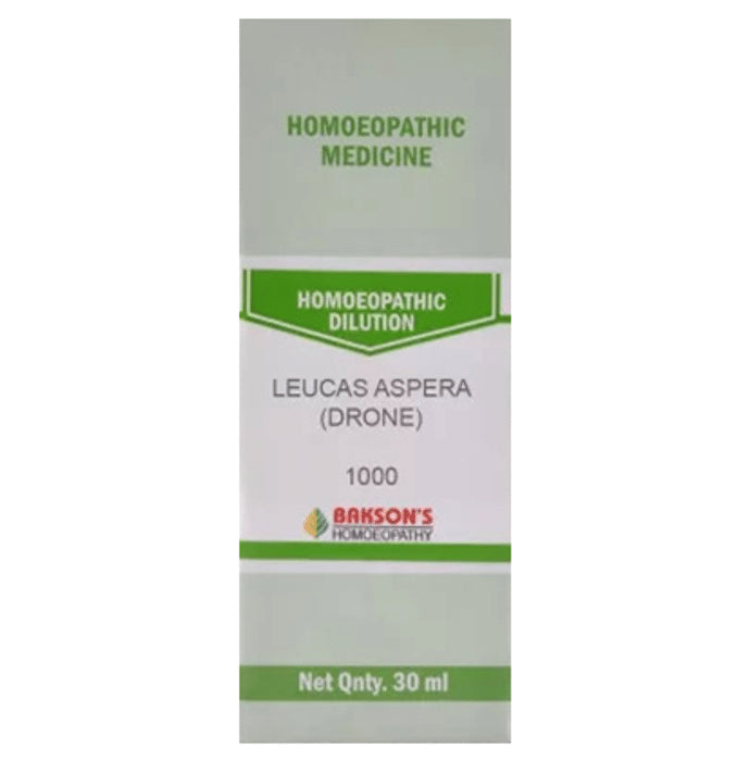 Bakson's Homeopathy Leucas Aspera (Drone) Dilution 1000 CH - Classic Derma