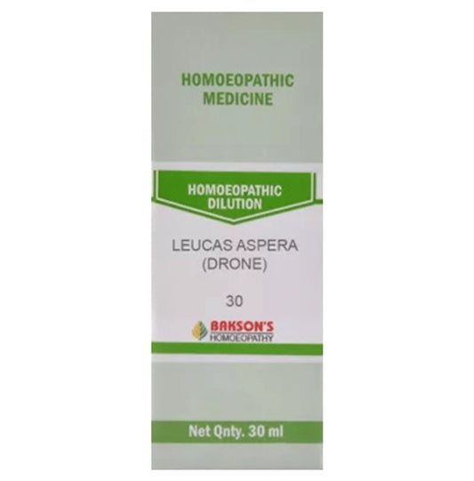 Bakson's Homeopathy Leucas Aspera (Drone) Dilution 30 - Classic Derma