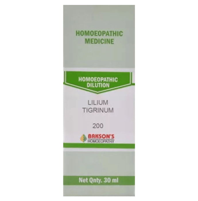 Bakson's Homeopathy Lilium Tigrinum Dilution 200 - Classic Derma
