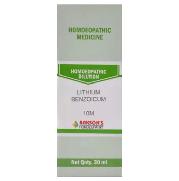 Bakson's Homeopathy Lithium Benzoicum Dilution 10M - Classic Derma