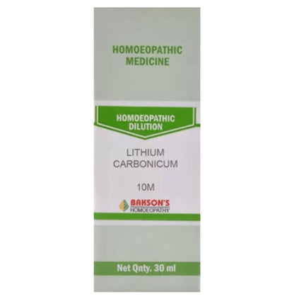 Bakson's Homeopathy Lithium Carbonicum Dilution 10M - Classic Derma