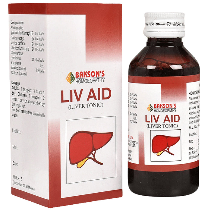 Bakson's Homeopathy Liv Aid Liver Tonic - Classic Derma