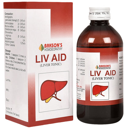 Bakson's Homeopathy Liv Aid Liver Tonic - Classic Derma