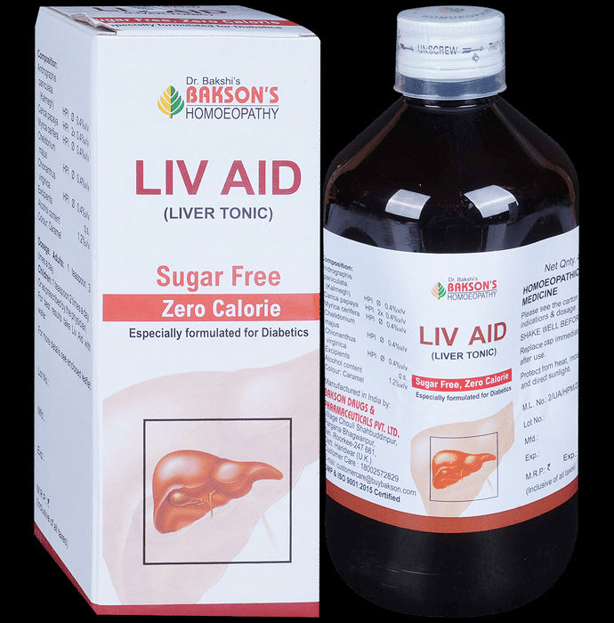 Bakson's Homeopathy Liv Aid Liver Tonic Sugar Free - Classic Derma