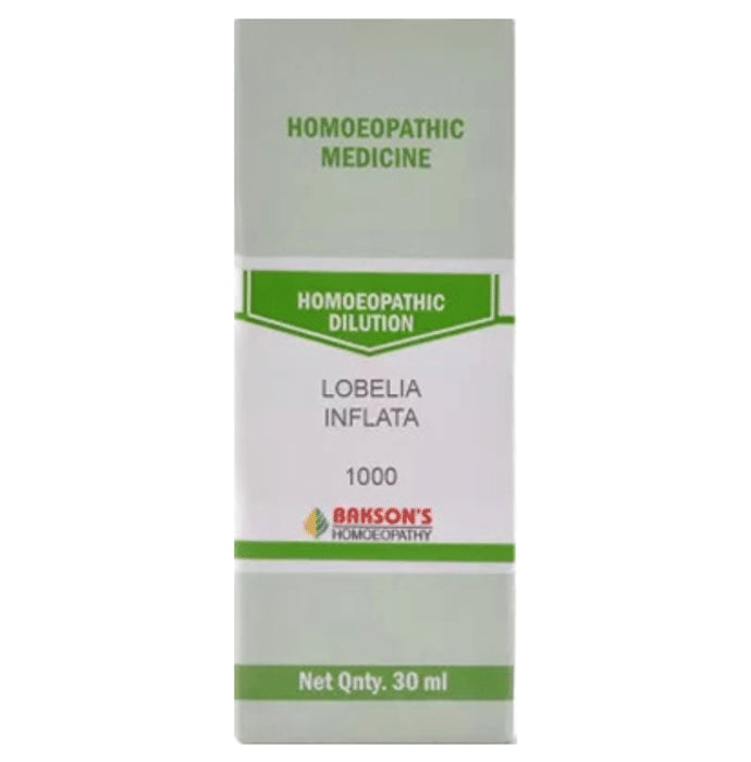 Bakson's Homeopathy Lobelia Inflata Dilution 1000 CH - Classic Derma