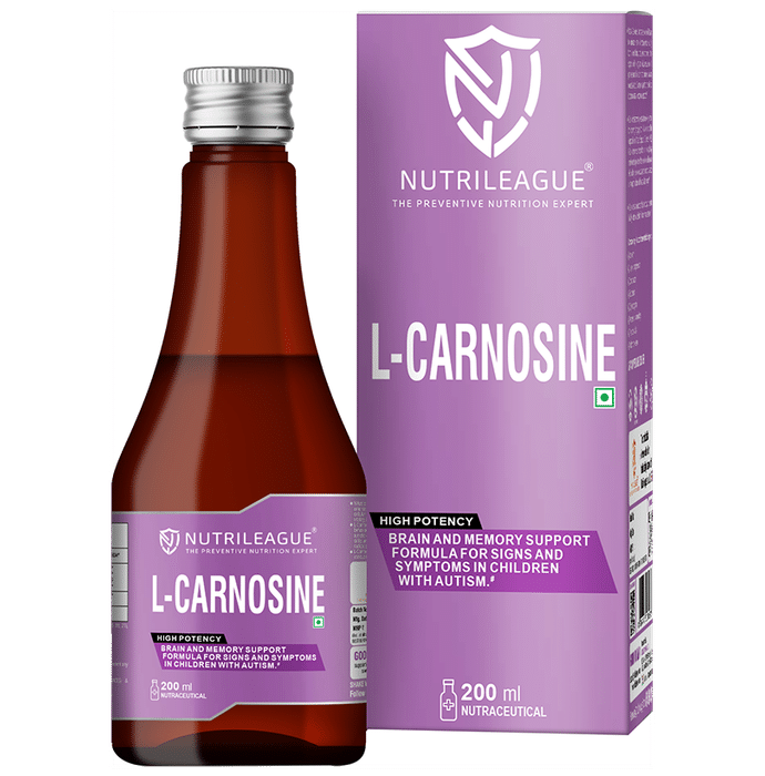 Buy Nutrileague L-Carnosine 100mg for Brain & Memory Support Syrup ...