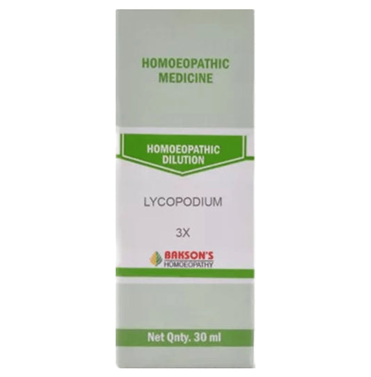 Bakson's Homeopathy Lycopodium Dilution 3X - Classic Derma