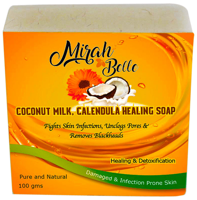Mirah Belle Coconut Milk, Calendula Healing Soap - Classic Derma