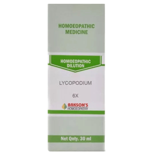 Bakson's Homeopathy Lycopodium Dilution 6X - Classic Derma