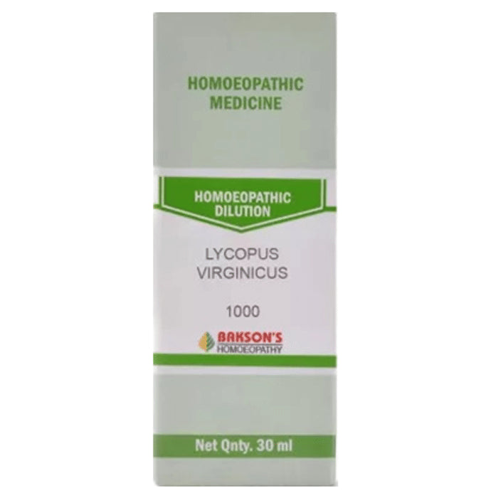 Bakson's Homeopathy Lycopus Virginicus Dilution 1000 CH - Classic Derma
